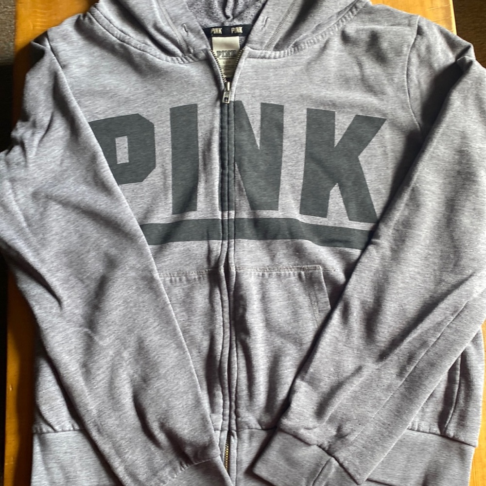 🌸PINK ZIP UP SWEATSHIRT